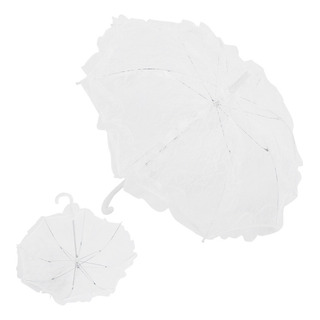 Mini Sombrilla De Encaje Blanco Para Novia, Suministros De B Mini Sombrilla De Encaje Blanco Para Novia, Suministros De B