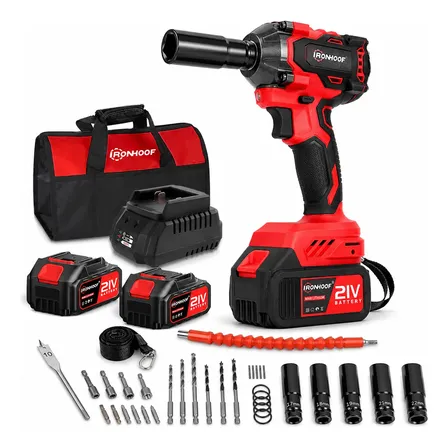 Chave De Impacto Brushless Parafusadeira Furadeira 2 Bateria Vermelho 110/127/220v 60hz