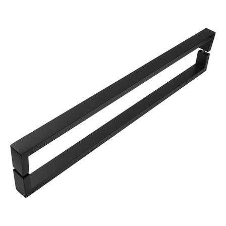 Puxador Inox U Para Porta Pivotante Preto Fosco 1.50 Metro Puxador Inox U Para Porta Pivotante Preto Fosco 1.50 Metro