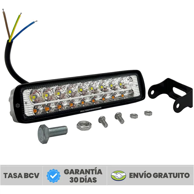 Faro Luces Ambar Alto Rendimiento Intensidad Largo Alcance