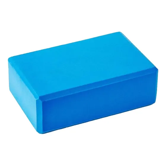 Bloque Yoga Goma Eva Pilates Alta Densidad Brick Ladrillo Color Azul