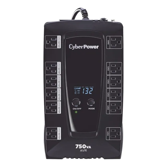 No Break Cyberpower 450w 750va Entrada 90-148v Salida 120 /v Color Negro