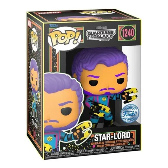 ¡funko Pop! Blacklight Star-lord Marvel: Guardianes De La Ga