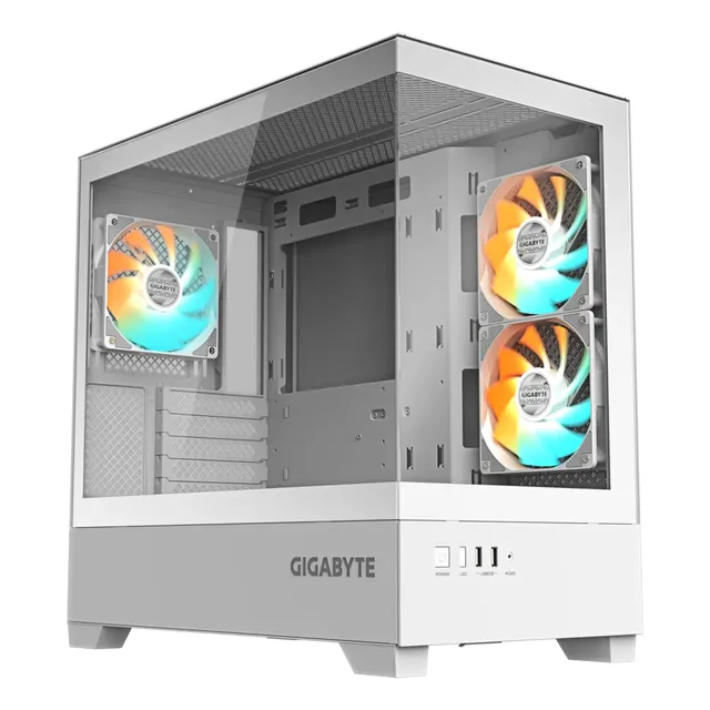 GABINETE GAMER GIGABYTE AORUS PANORAMIC ICE GB-C201PI M-ATX