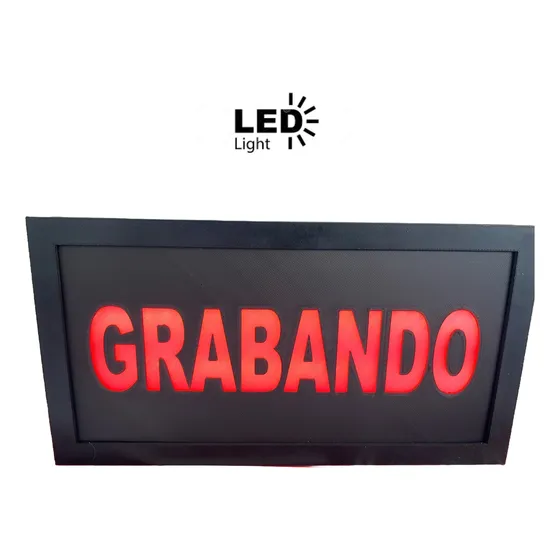 Lampara Led Señalización Grabando
