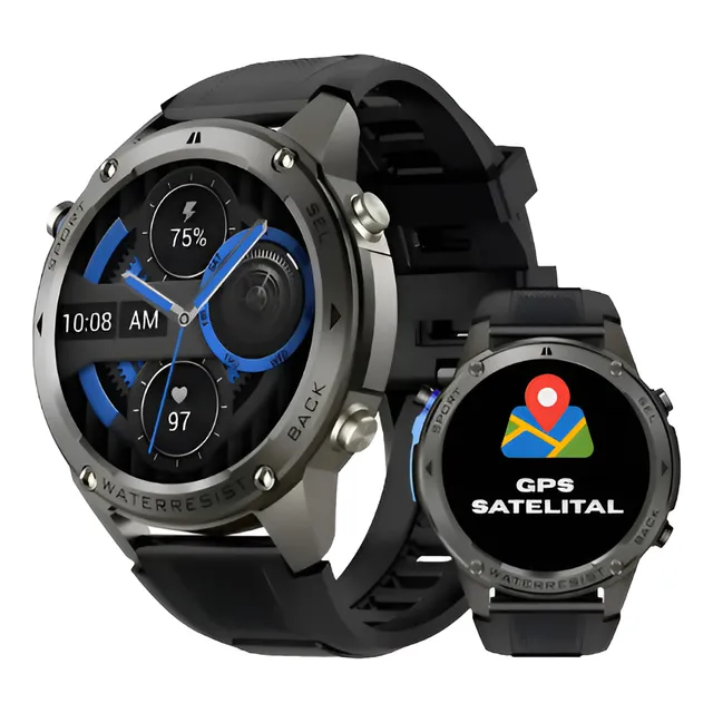 Smartwatch Dm56 Amoled 1.43  Gps Sumergible 5atm Militar