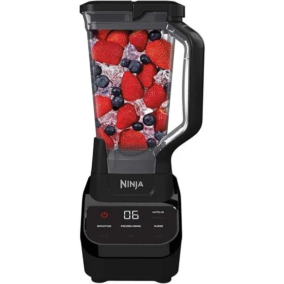 Licuadora Ninja Profesional con Pantalla Táctil 1000W 72 oz Tritura Hielo Smoothies, Frappes y Jugos Auto-iQ + Modo Manual Cuchillas Removibles