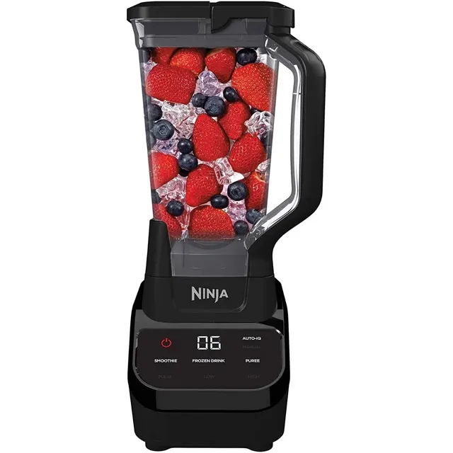 Licuadora Ninja CT610 1000W táctil con Auto-iQ, modo manual y cuchillas removibles