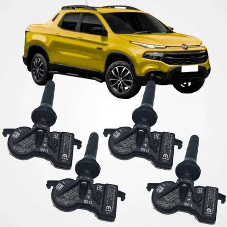 Kit Sensor Pressão Pneu Tpms Fiat Toro Jeep Compass 53474795