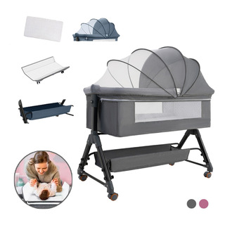 Cuna Corral Para Bebes Cama Altura Regulable Con Mosquitero Cuna Corral Para Bebes Cama Altura Regulable Con Mosquitero