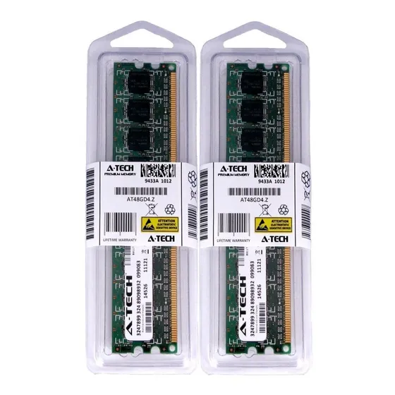Memoria Ram 2gb (2x1gb) Ddr2 800mhz Pc2-6400 A-tech