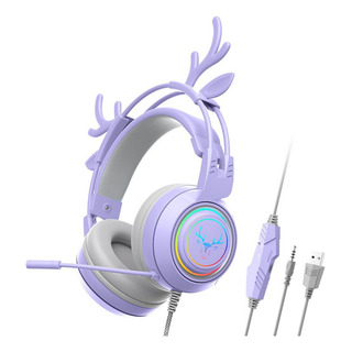 Fone De Ouvido Para Jogos Com Fio Com Microfone Para Roxo Fone De Ouvido Para Jogos Com Fio Com Microfone Para Roxo