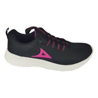 Tenis Running Dama, Negro Y Rosa, Pirma 248 Tenis Running Dama, Negro Y Rosa, Pirma 248