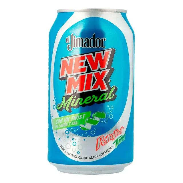 Bebida Preparada New Mix Jimador Mineral Limón Lata 350 Ml