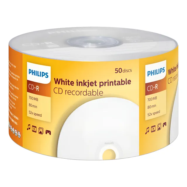 Pack X50 Cd-r Virgen 52x 700mb 80 Min Audio - Imprimible