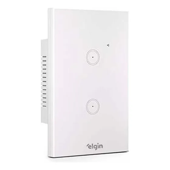 Interruptor Inteligente 2 Botões Wi-fi Smart Touch - Elgin