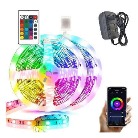 Tira Cinta Luces Led Rgb Wifi Maxwell 20 Metros Total Kit