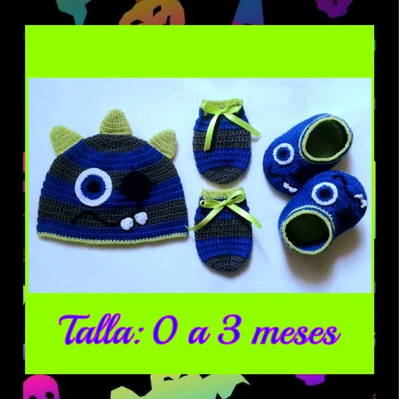 Conjuntos Tejidos Para Bebé-niño (3) Pzas