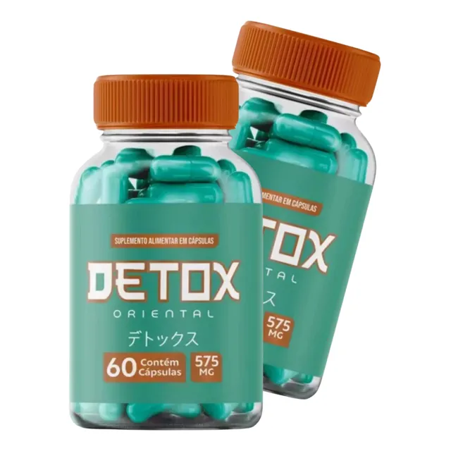 Kit 2x Detox Oriental® 60 Cáps. Original - Envio Imediato