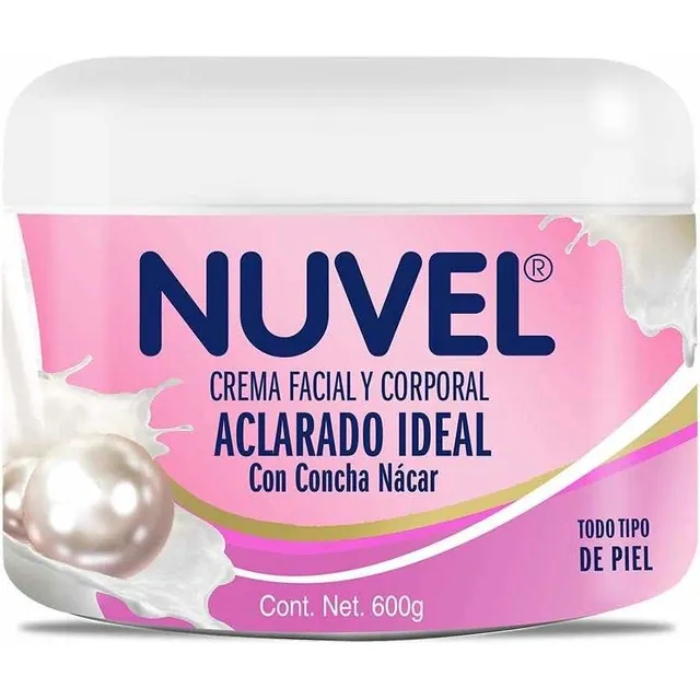 Crema Corporal Nuvel Aclarado Ideal Con Concha Nácar 600g