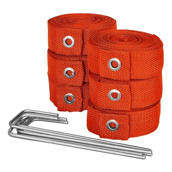 Rede Vôlei Praia Laranja Cbr 8x16 M - 6 Peças