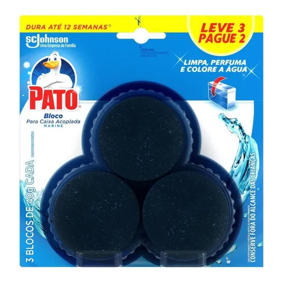 Detergente Sanitário para Caixa Acoplada Marine Pato 40g Cada