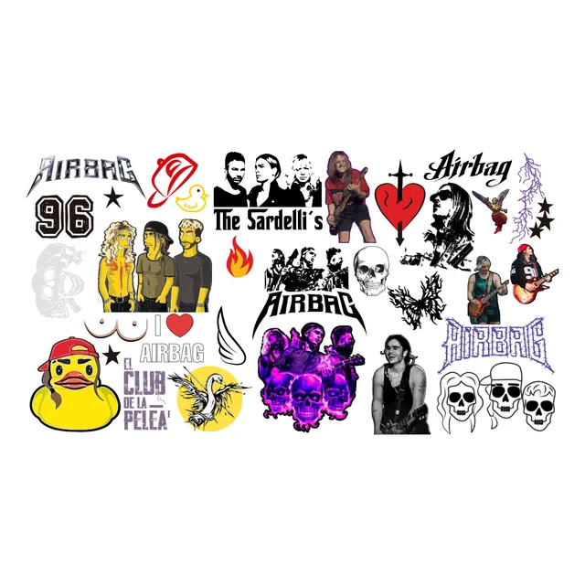 Stickers Autoadhesivos Uv Dtf Premium Comic Series Anime