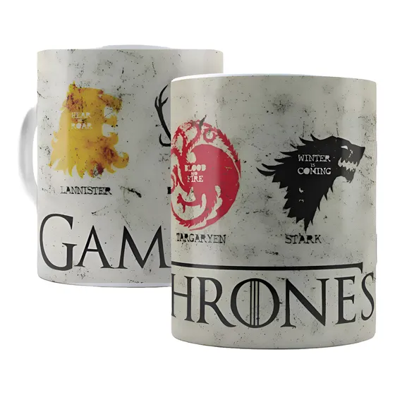Caneca Game Of Thrones Lannister Stark Targaryen E Baratheon