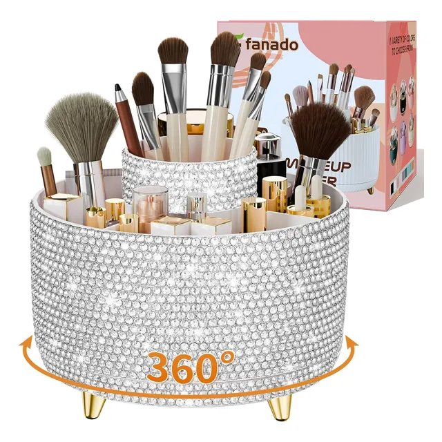 Organizador De Brochas Bling 360° Rotación, Modelo Dz