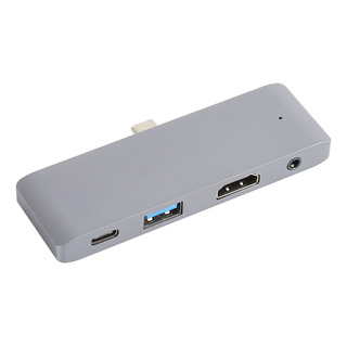 Hub Divisor Usb C 4 Em 1 Em Liga De Alumínio Para Usb3.0 Hdt Hub Divisor Usb C 4 Em 1 Em Liga De Alumínio Para Usb3.0 Hdt