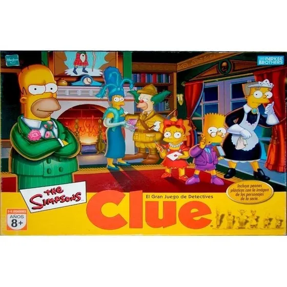 Juego De Mesa Clue Los Simpsons Juego Detectives 9771