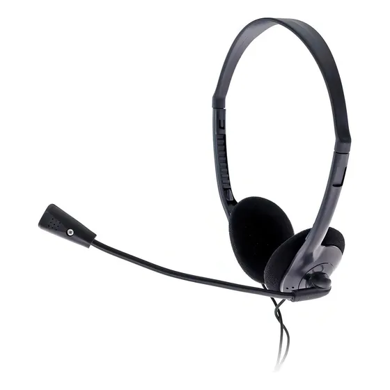 Fone De Ouvido Microfone Preto Gamer Ajustável Headset F-024