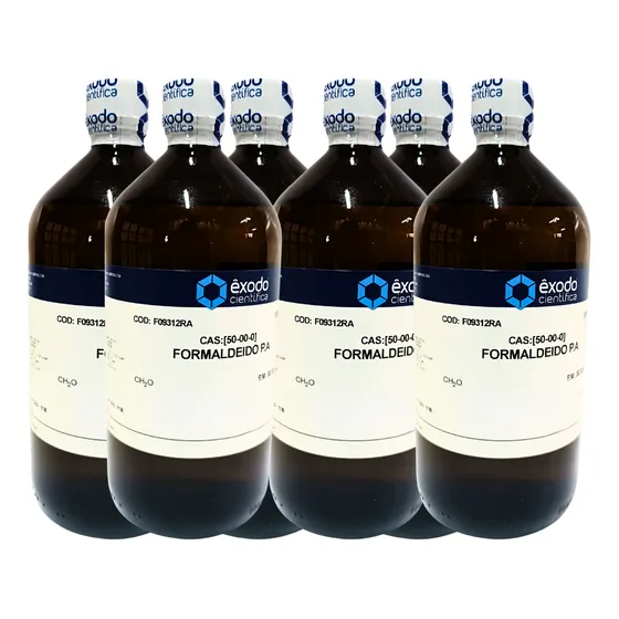 Kit C/6 Formaldeído Formol Solução 36,5% - 1000ml