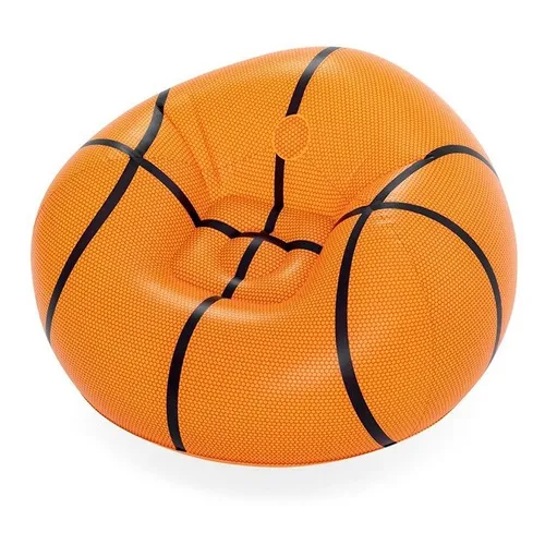 Puff Inflable Pelota De Basket 6 Bestway Color Naranja