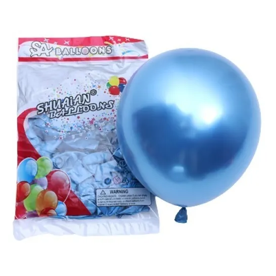 Globos Metalizdos Cromados(shuaian)(50 Unidades)(10nch)