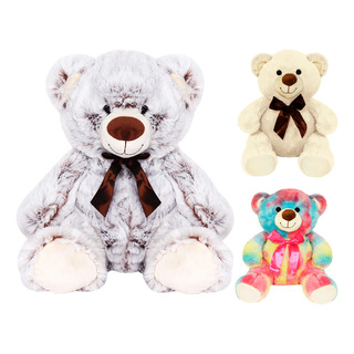 Oso De Peluche Con Liston Crema Y Café 40cm Pelucheria Oso De Peluche Con Liston Crema Y Café 40cm Pelucheria