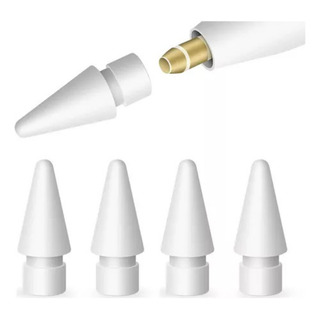 Kit 4 Ponta Extra Compatível Apple Pencil 1 E 2 Geração Kit 4 Ponta Extra Compatível Apple Pencil 1 E 2 Geração