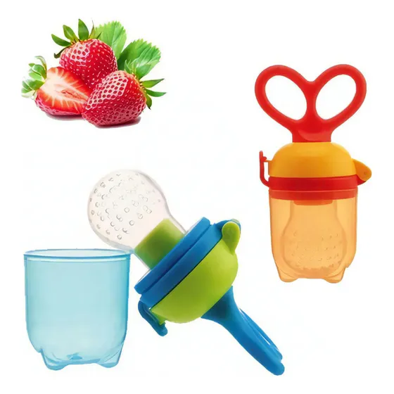 Chupete Alimentador De Silicona Dispita Color Azul o Naranja CONSULTAR Talle Único