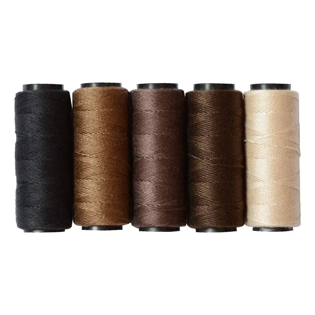 5 Rollos De Hilo De Coser Para Extensiones De Cabello