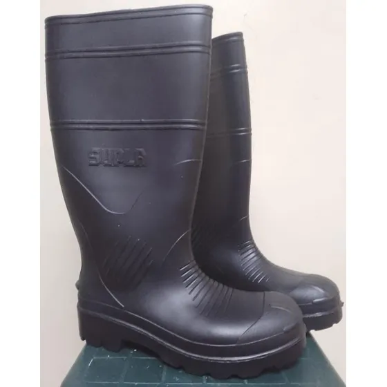 Bota De Seguridad Caña Larga Pvc Marca Supla