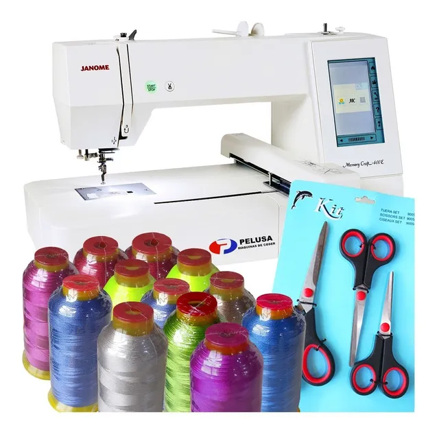 Bordadora Janome 400e  + Tijeras + Hilos De Regalo!!!