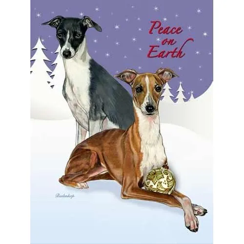 Tarjetas De Navidad Galgos Italianos
