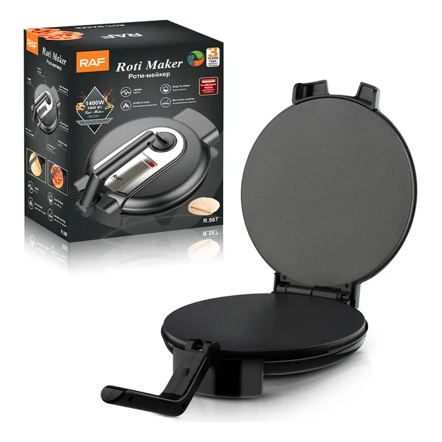 Maquina Para Hacer Panqueques Tortillas  Multiuso 1400w Raf