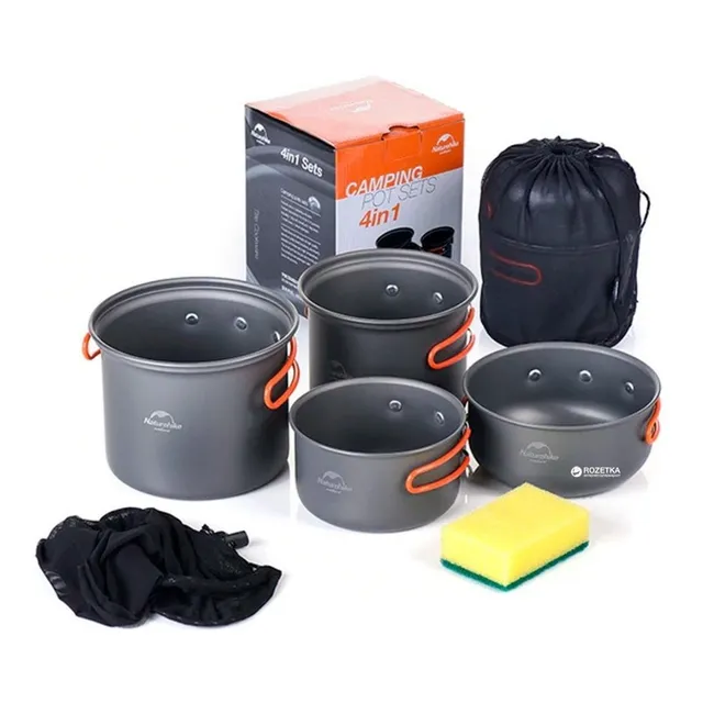 Set De Ollas Para Campamento De 2 A 3 Personas Antiadherente