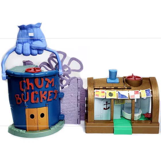 Imaginext Bob Esponja Balde De Lixo E Siri Cascudo Mattel