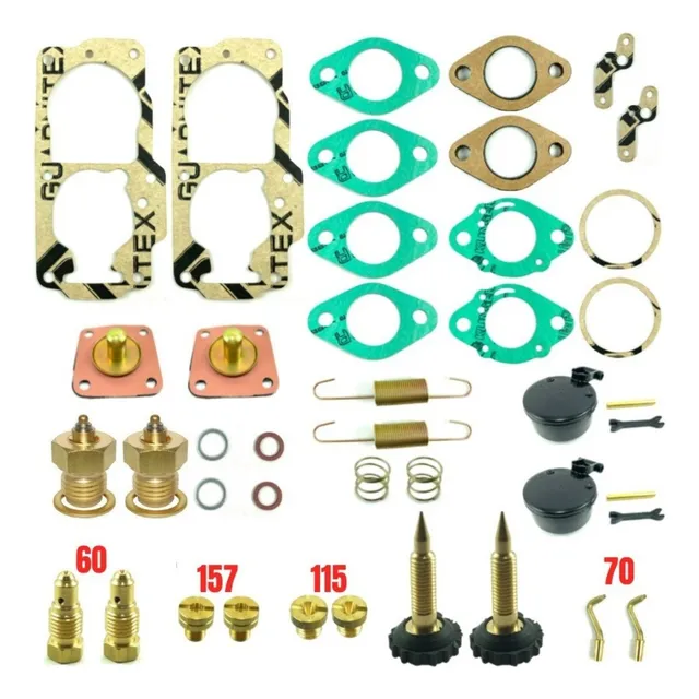 Kit Reparo Carburador Fusca Sedan 1600 Alcool 32pdsit  Duplo