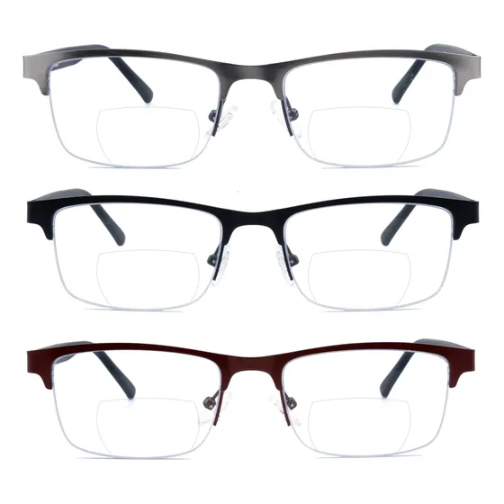 Gafas De Lectura Bifocales Sophily Metal Half Frame +1.0 Par