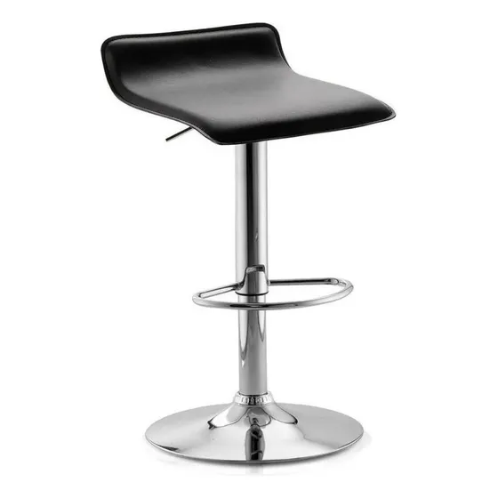 Butaco Barra Silla Giratoria Sillas Bar Acabado De La Estructura Liso Color Negro