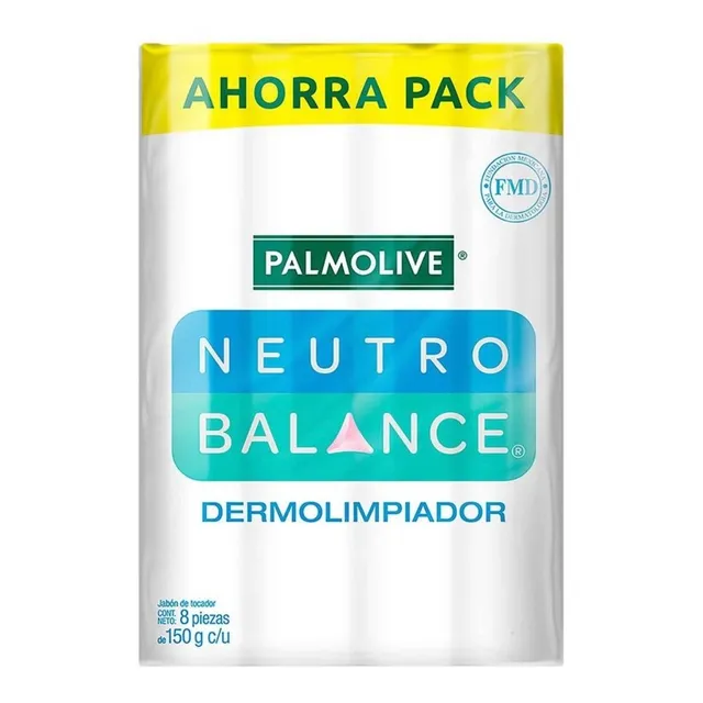 Jabón Neutro Palmolive Balance 8 Pzas De 150g Dermolimpiador