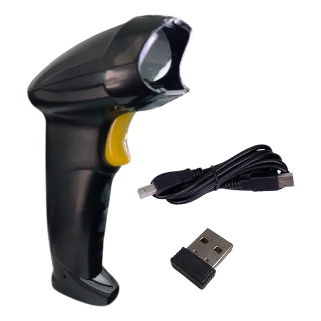 Escáner Código De Barras Inalámbrico 1d Receptor Cable Usb